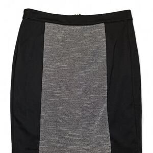 Dana Buchman‎ Black & Gray Colorblock Pencil Skirt Size 10
